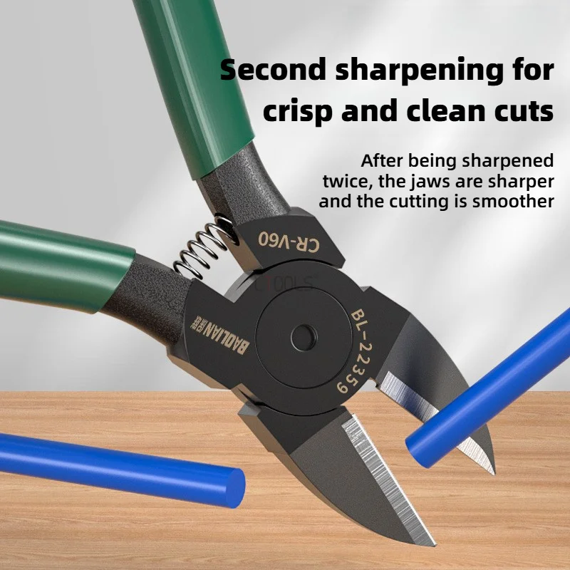 Multi Functional Tungsten Steel Pliers Cable Cutter Water Mouth Pliers Electrical Wire Cutting Snips 5/6 Inch Electrician Tool