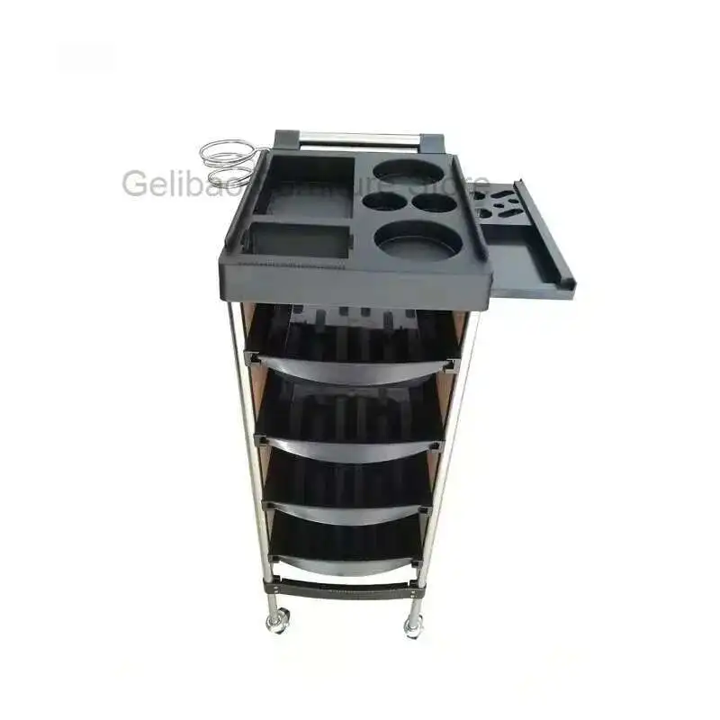 

Salon Furniture Manicure Support Cart Trolly Wheels Storage Food Serving Mobile Beauty Tray Trolley Professional Household Tool