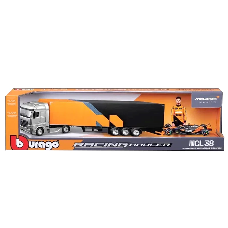 truck Bburago 1:43 F1 Transport Ferrari Sf24 Mercedes-Amg W15