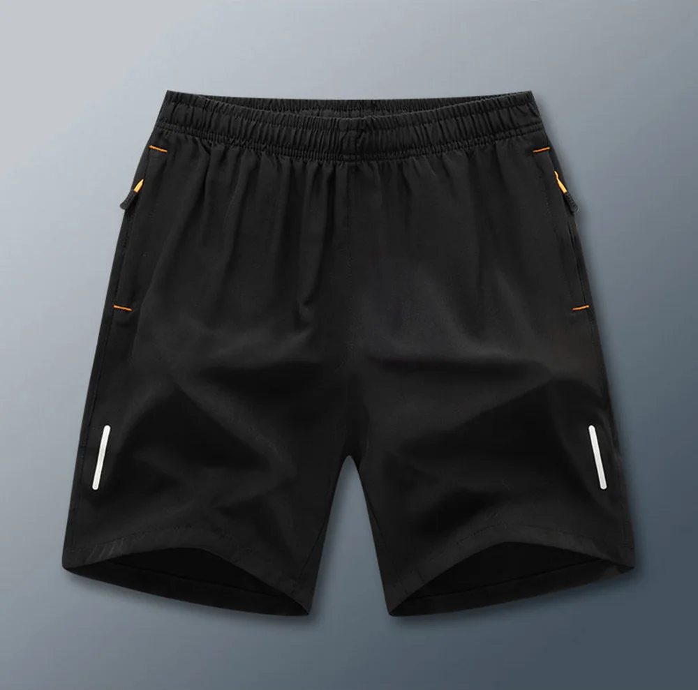 Summer Men's 8XL Large Size Ice Silk Shorts Quick Dry Fitness Sweatpants Breathable Loose Beach Pants Outdoor Casual Shorts Men