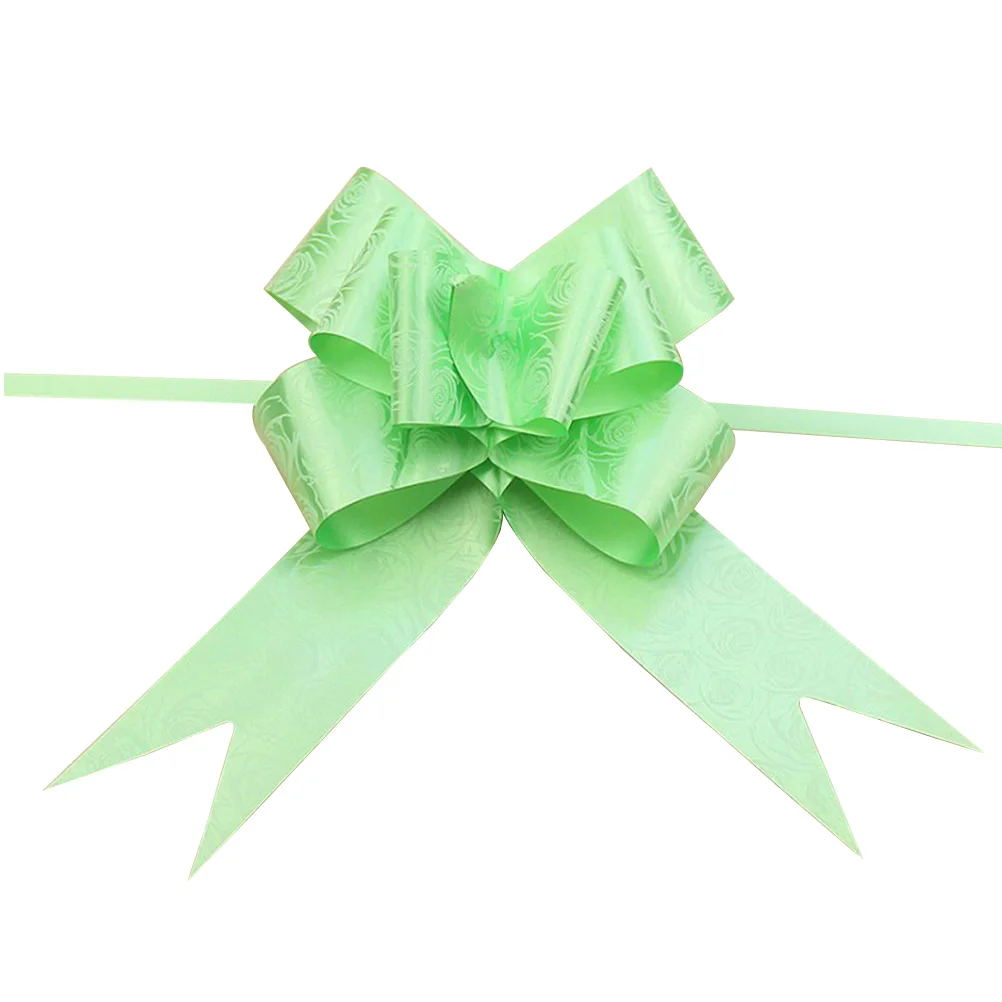 

100Pcs Pull Bows for Gift Wrapping Decorative String Bows for Flower Baskets Fruit Baskets Holiday Crafts Birthday Baby Shower