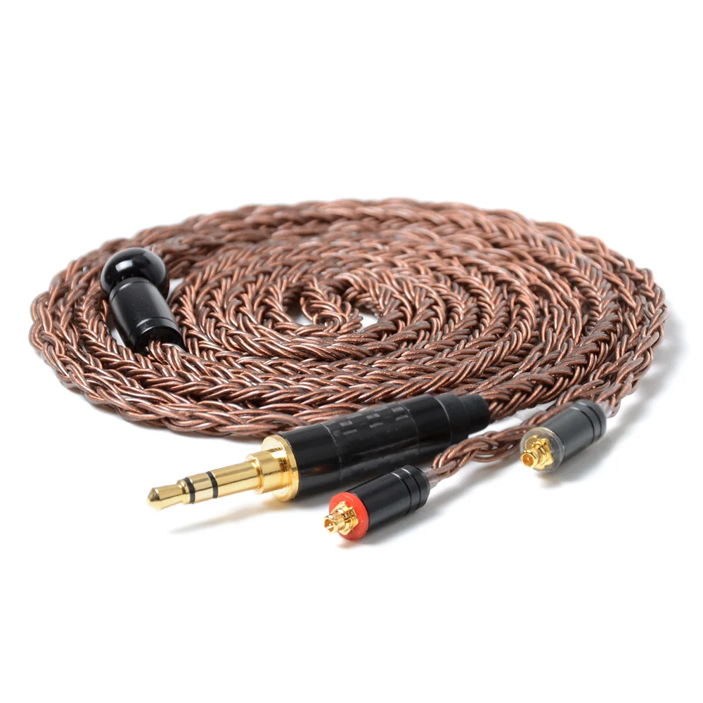 NICEHCK 16-rdzeniowy kabel audio z miedzi o wysokiej czystości 3,5/2,5/4,4 mm MMCX/2Pin do TFZ ZSX ZS10 C12 C16 V90 BA5 NX7MK4/DB3/F3/M6