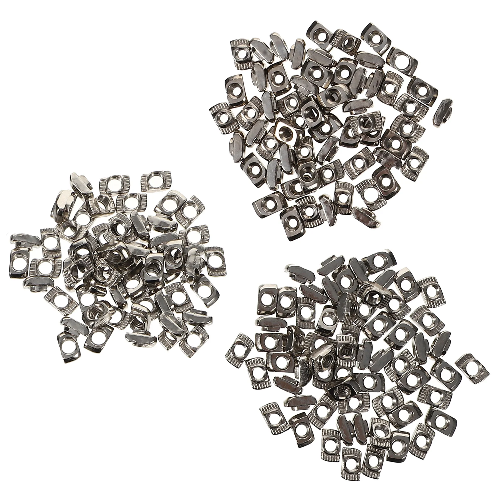 

180pcs T-Type Carbon Steel For Aluminum Profile Fastener High Hardness T Slot Slider Nut Block Metal Hardware Nut