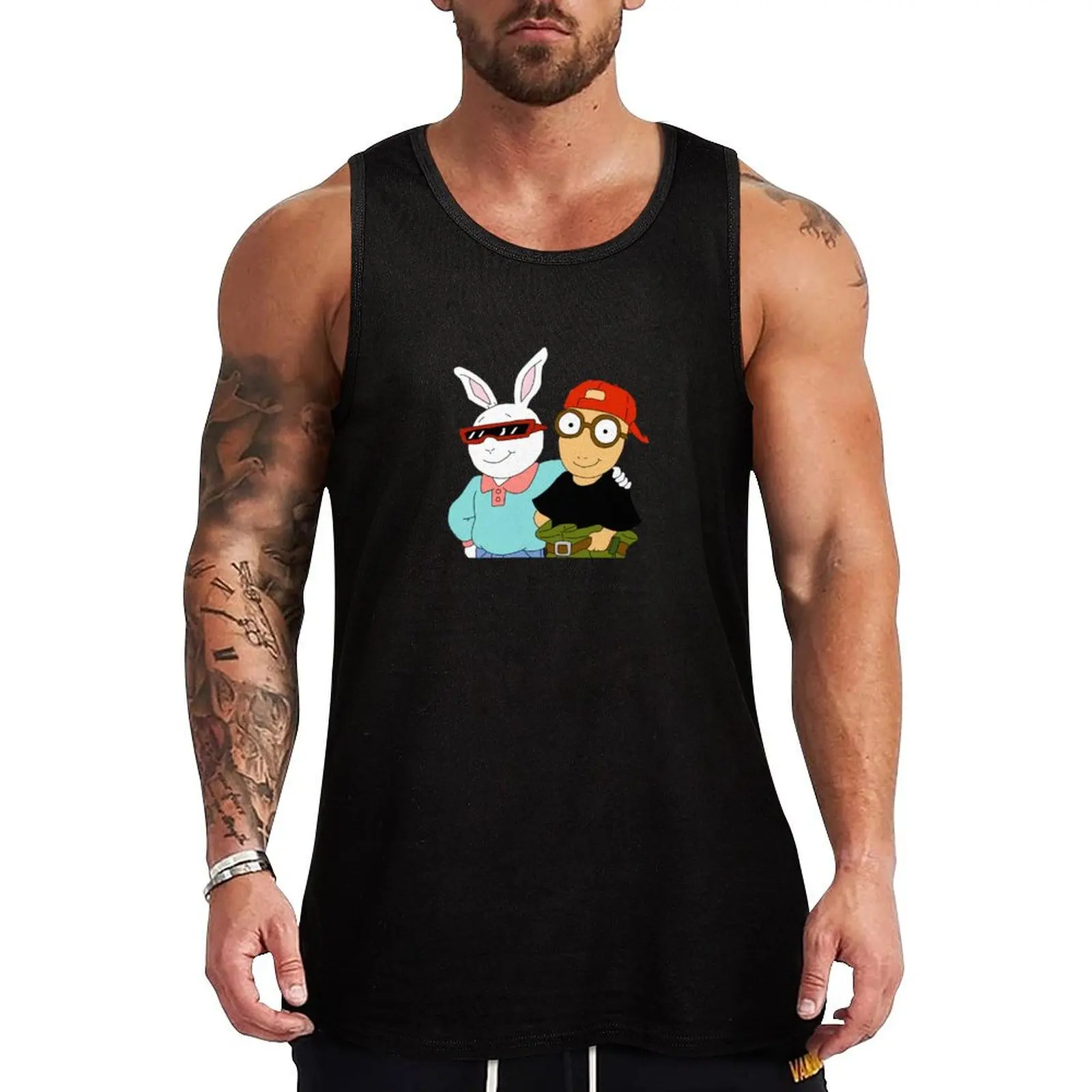 Arthur and Buster trying to “fit in” Tank Top sports t-shirts for men bodybuilding t-shirt Clothing t-shirt Men's