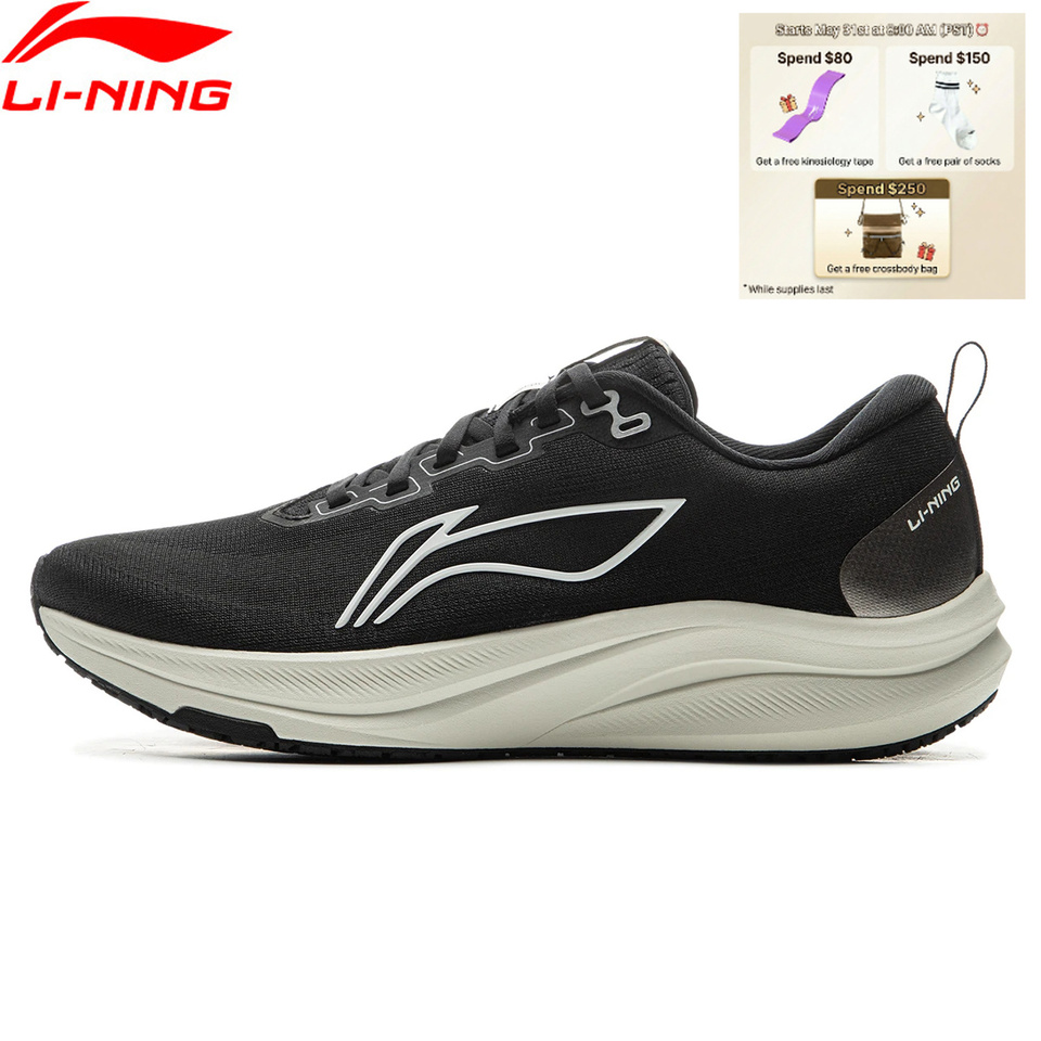  Li-Ning Men's RED HARE 8 Racing Running Shoes LIGHT FOAM ULTRA Reflective Cushion Stable Shoes LiNing Light Sneakers ARPV001 