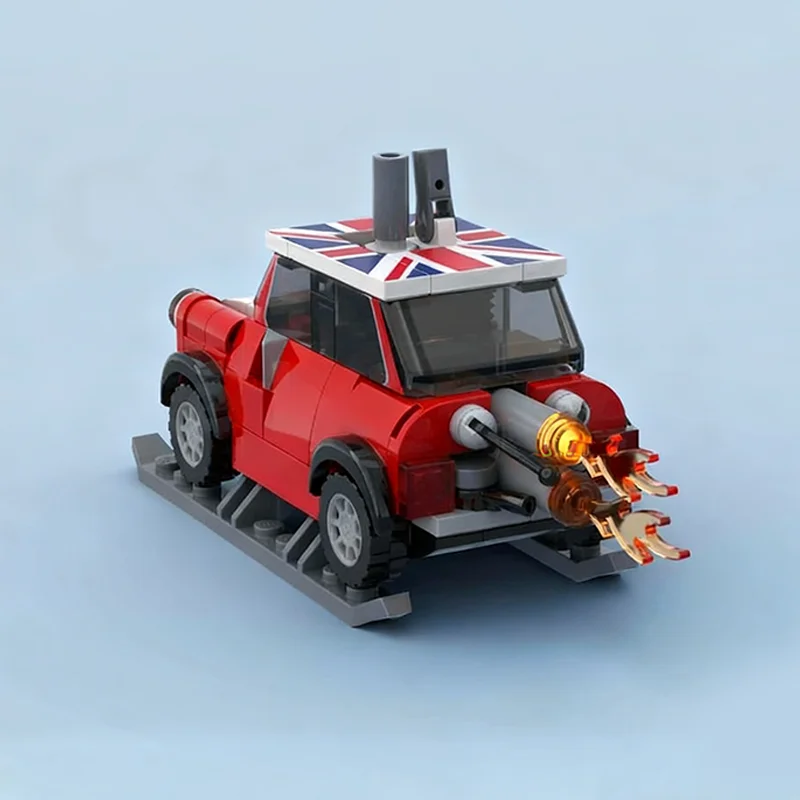 262 قطعة MOC العلوي والعتاد التزلج الانتقال البسيطة الشتاء سيارة نموذج هدايا عيد الميلاد اللبنات العمارة لتقوم بها بنفسك لعبة فكرة عيد ميلاد الاطفال #3