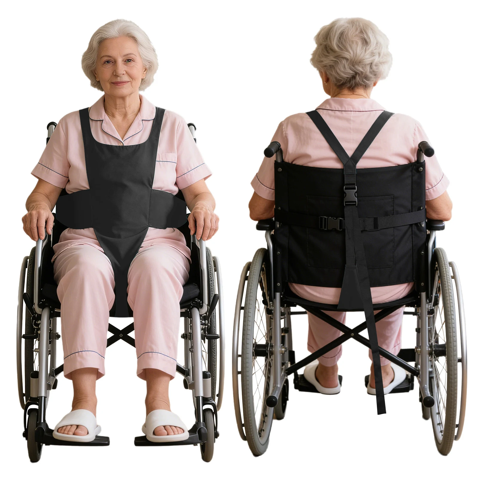 Adult Safety Harness Vest Adjustable Straps Anti-fall Prevent Sliding Seat Belt Elderly Disabled Patients Restraint Fixing Strap