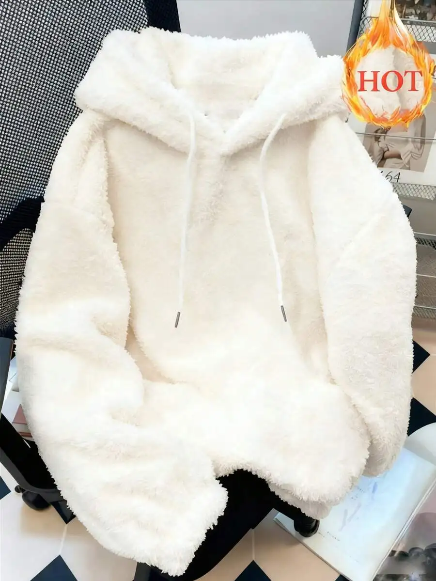 

Женская толстовка с капюшоном из искусственного меха - ультрамягкая, теплая и свободного кроя