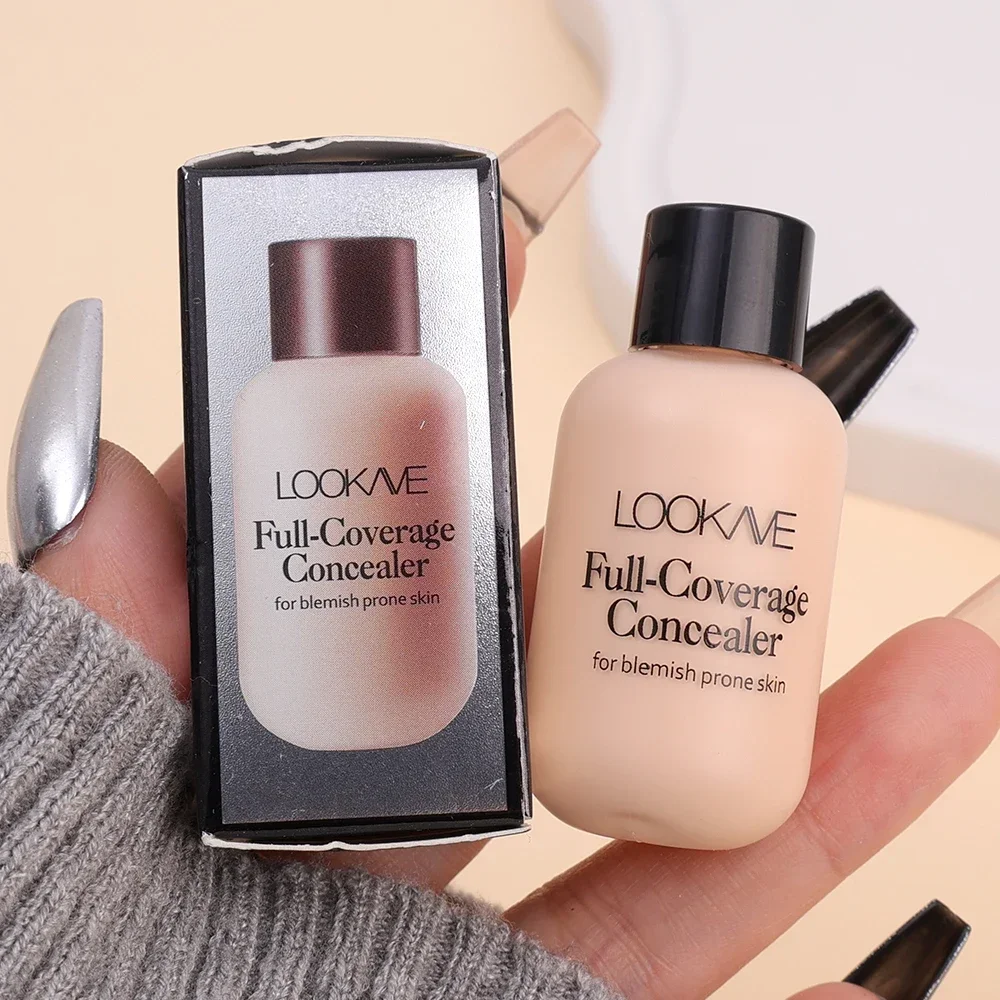 Creme corretivo líquido à prova d'água, cobertura total, cicatrizes de acne, base de círculos escuros, clareamento, maquiagem duradoura, cosméticos matte