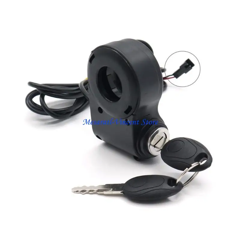 A70F 10 Inch Electric Scooters Handlebar Switch Lock with Digital Battery Display Waterproof Scooters Handlebar Switch Lock s