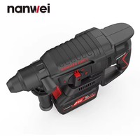 Nanwei 21v Brushless Cordless Rechargeable Lithium-ion Battery Hammer Drill Industrial Grade Drilling Concrete Professional