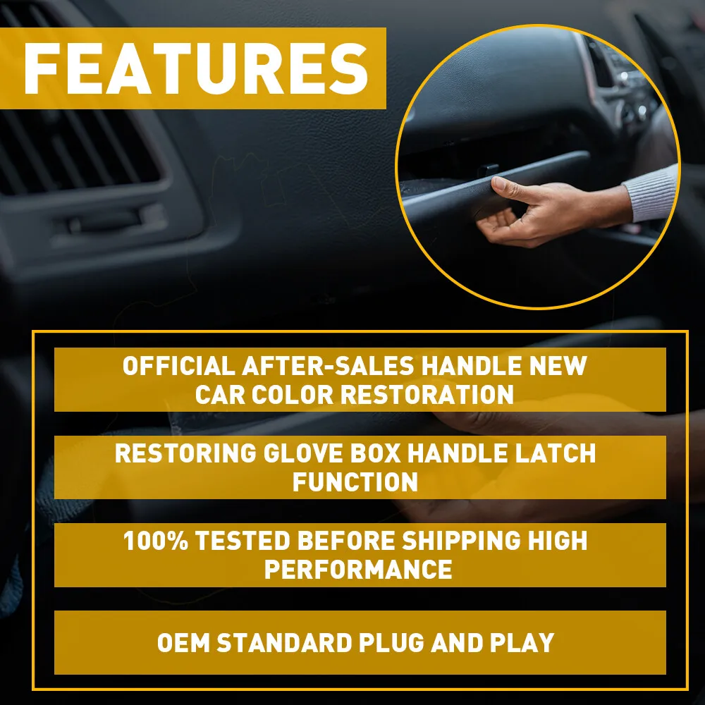 OEM: 73430-76811-P4Z for Suzuki Jimny 1998-2018 Grand Vitara 1997-2017 Car Glove Box Lock Handle Passenger Storage Box Buckle