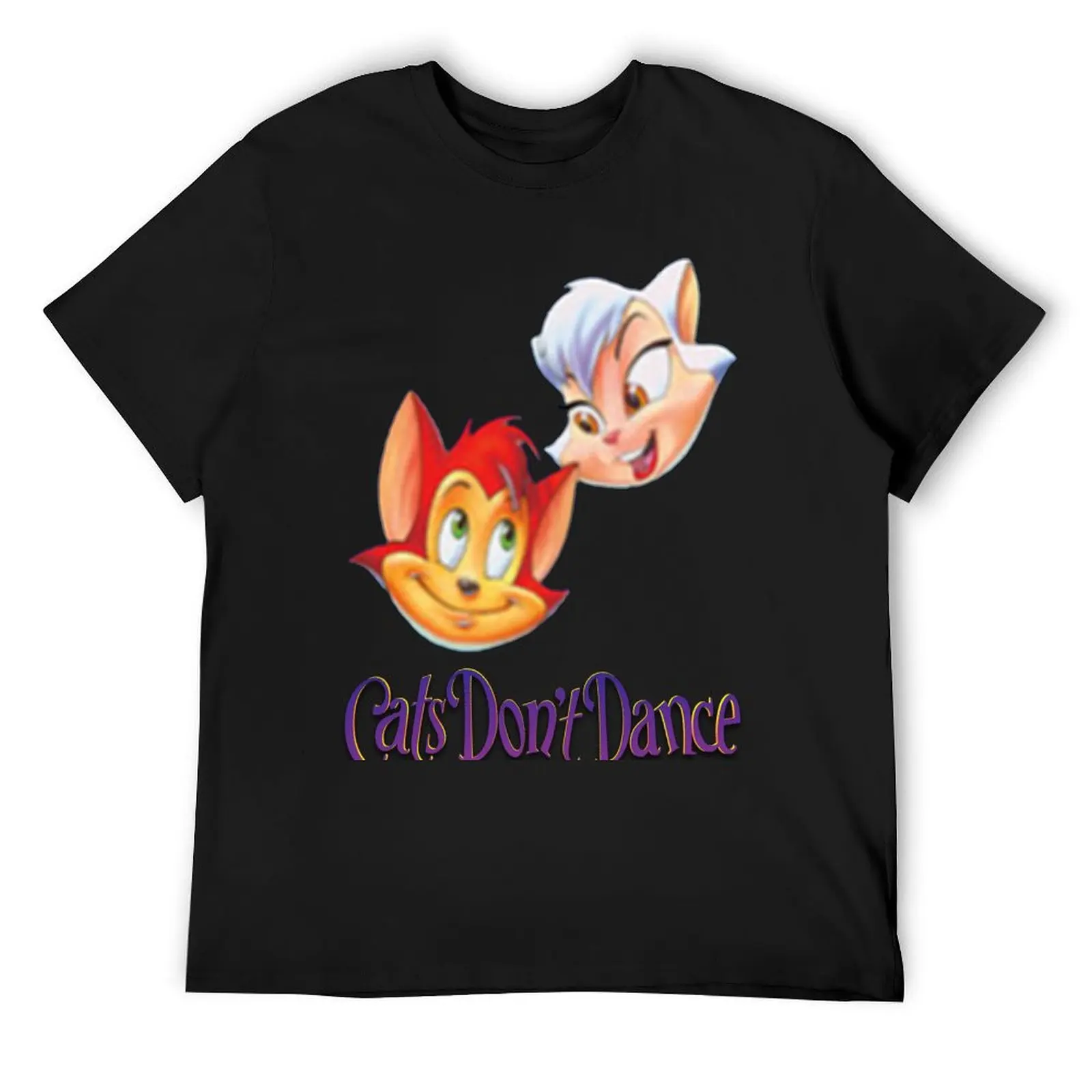 

Cats Don't Dance T-Shirt blacks vintage clothes blue lock oversized graphic tee t shirt for men