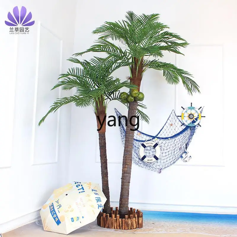 

L'm Bionic Greenery Decoration Large Indoor and Outdoor Tropical Plants Landscaping Decoration Palm Trees