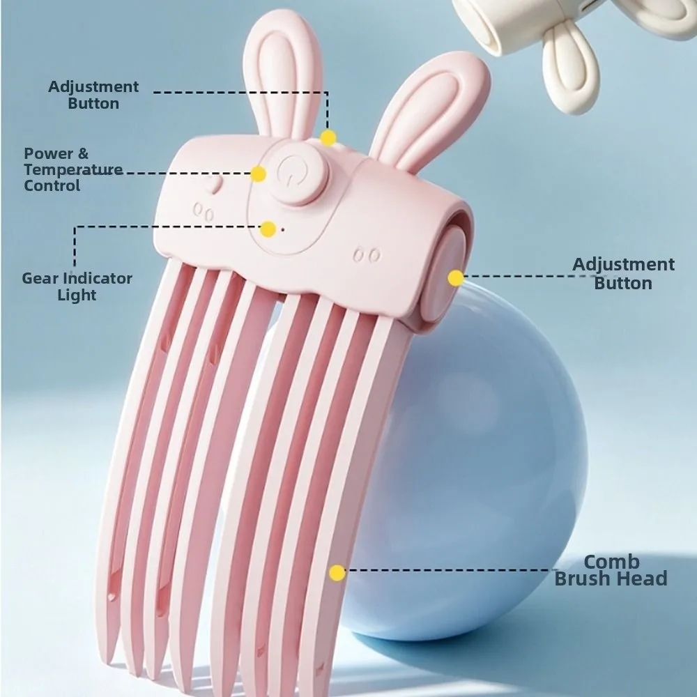 Rechargeable Heated Hairpin Seamless Design Wireless Electric Hair Clips Curling Fixed Shape Lazy-Style Clip
