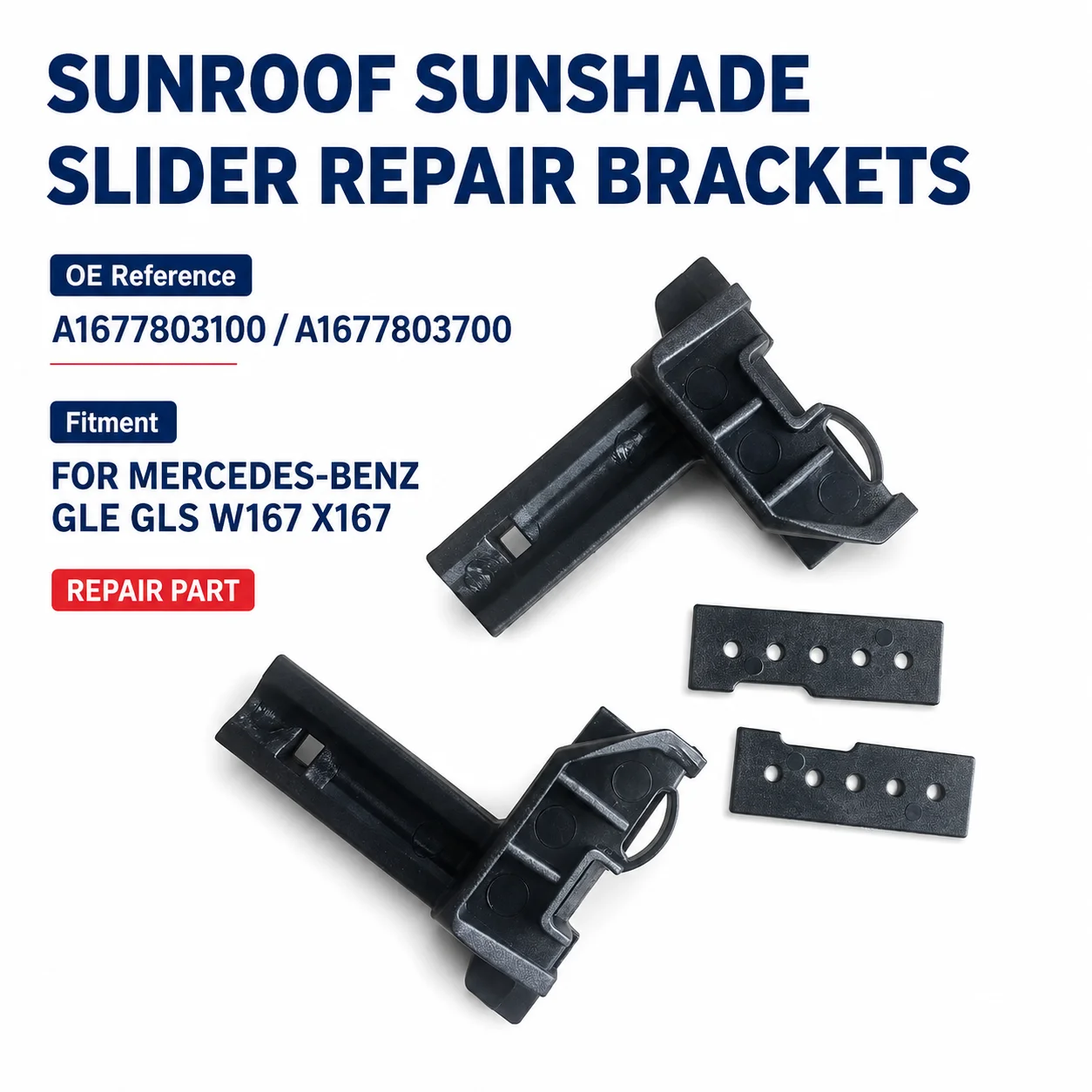 Sunroof Sunshade Roller Blind Slider Repair Brackets A1677803100 A1677803700 for Mercedes GLE GLS W167 X167