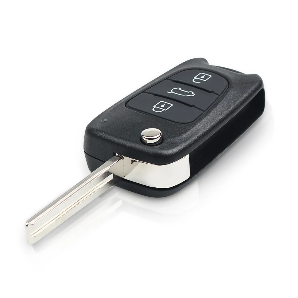 KEYYOU For Hyundai I20 I30 IX35 Avante 433Mhz ASK ID46 Chip ASK 3 Buttons Flip Folding Car Remote Key Fob Auto Control Key