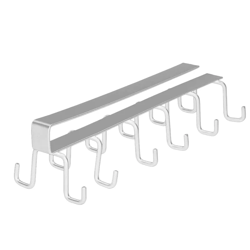 Hooks Under Shelf Cups Rack Drilling Coffee Cups Holder Kitchen Utensil Holder Hanging Hooks Rack For Kitchen Cabinet