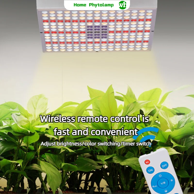 

LED Grow Lamp 50W Full Spectrum Plant Lamp with Remote Control Timing Sunlight for Home Indoor for Greenhouse Plants Flower
