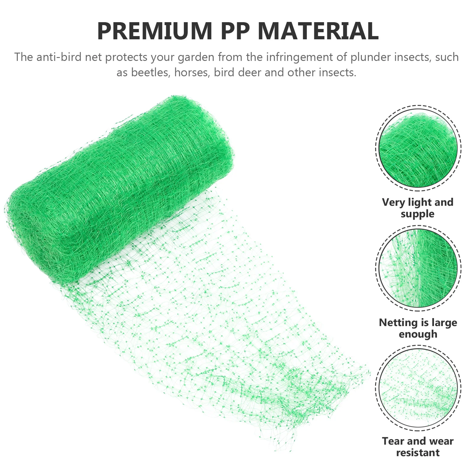 

1Set Garden Netting Plant Mesh Cover Vegetable Protection Reusable Bird Net For Fruit Tree Plants Garden Supplies Plant Screen