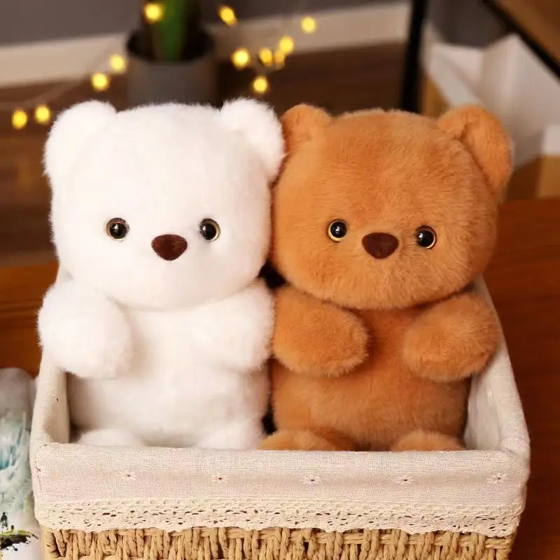 Cute Bear Plush Doll Kawaii Bear Plush Kids Toy Soft Baby Soothing Toys Sleeping Pillows Gifts for Kids Girls Wholesale Toys