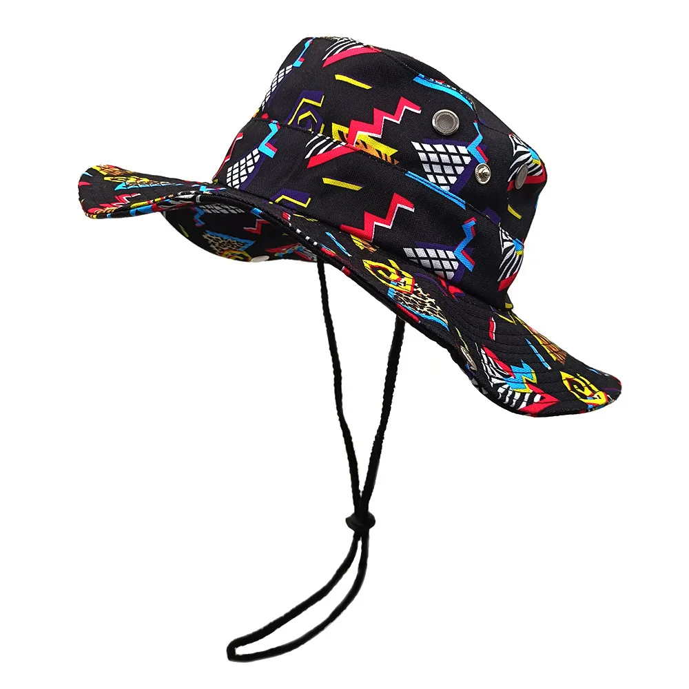 Niedlicher Gelber Enten-Cartoon Bucket Hat für Männer und Frauen - Sommer UV-Schutz Anglerhut mit Verstellbarem Kinnriemen, Retro 80er 90er S – Detail 4