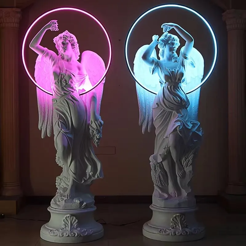 تمثال الجبس شريط الزفاف KTV الألياف الزجاجية النحت زخرفة الديكور الإبداعي