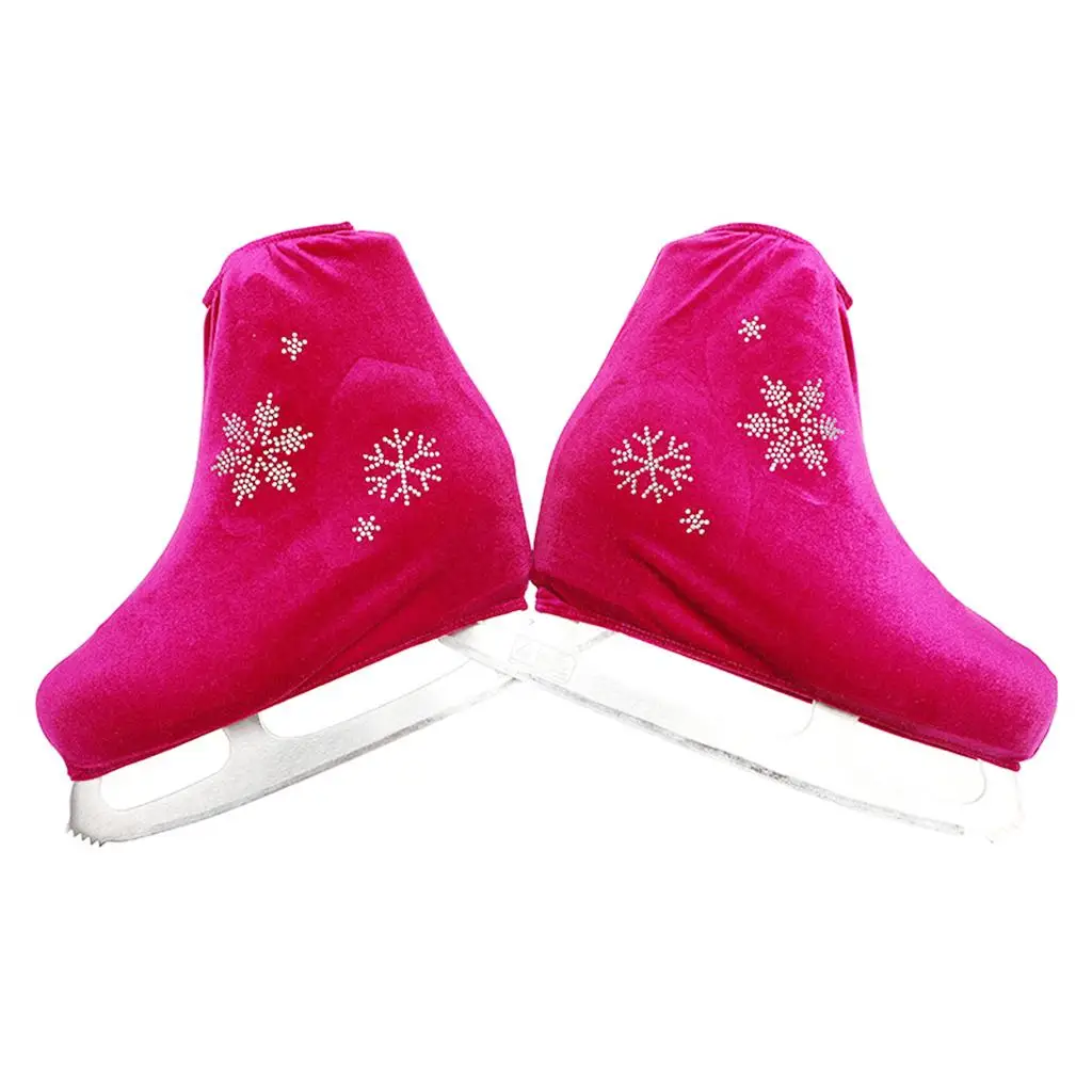 1 Pair Ice Figure Skating Boot Cover Roller Skates Shoes Protector Crystal Overshoes Guards Holder for Children Adults