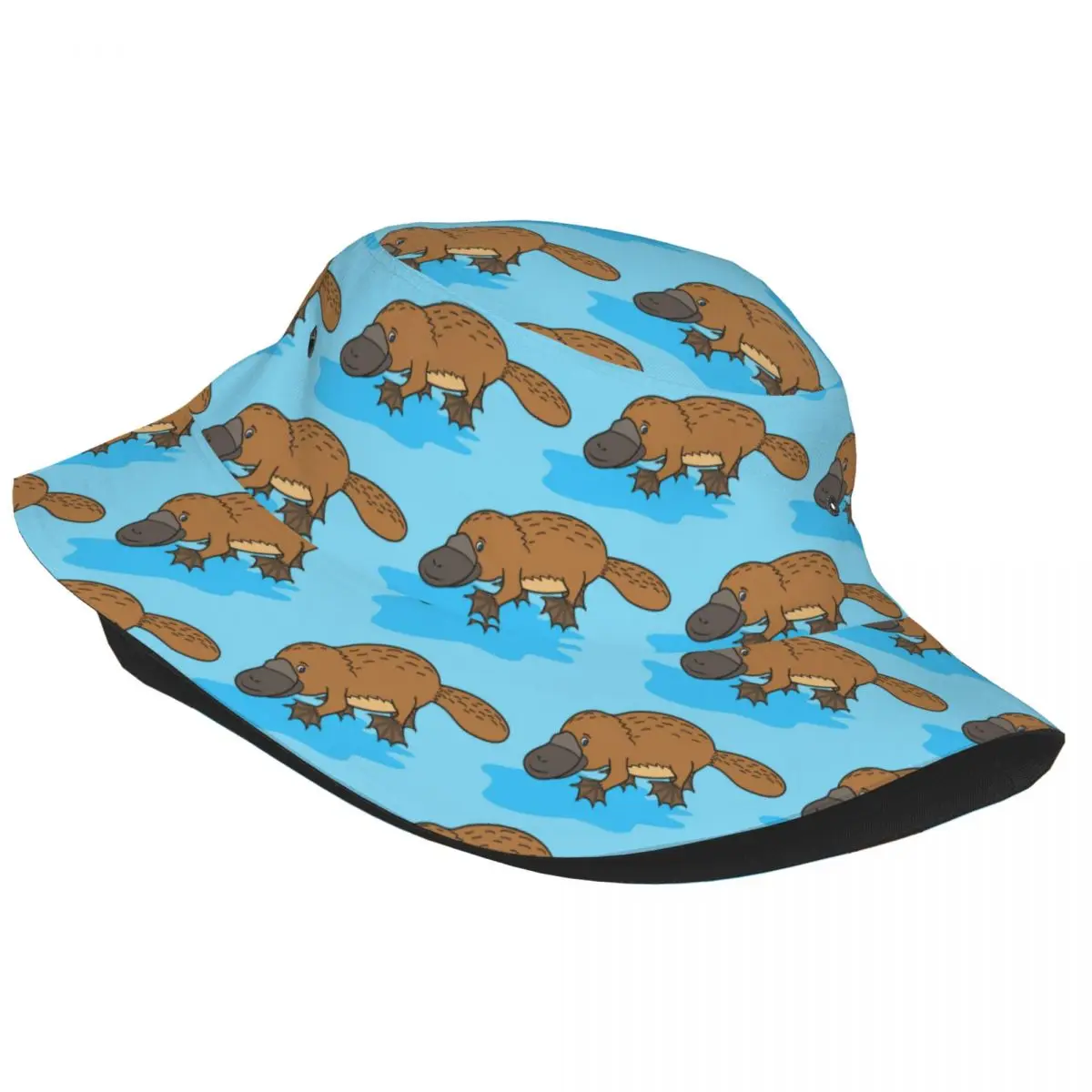 Bucket Hat Fisherman Cap For Women Men Gorras Summer Funny Platypus