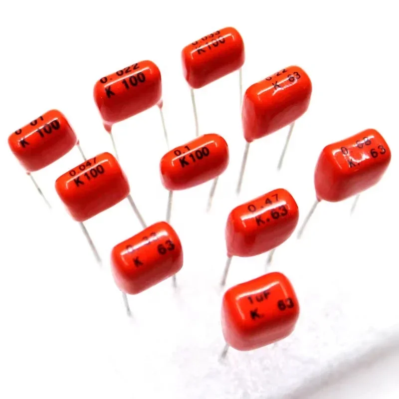 20 sztuk/partia Kondensatory foliowe Phili Pilkor CBB 10% 63V (0.068uF~1uF) 100V (0.01uF~0.1uF) 104 224 334 474 684 103 223 333