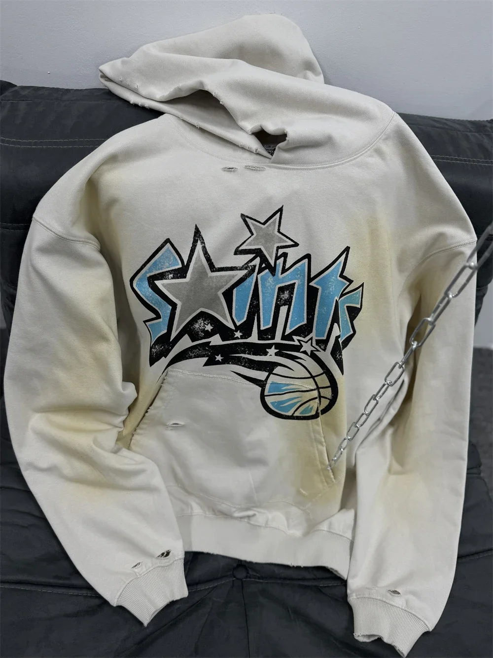 

Осень-зима 2025 г., Orlando Saint, мужская и женская толстовка с капюшоном унисекс с принтом высокого качества из плотной ткани, хлопковый пуловер