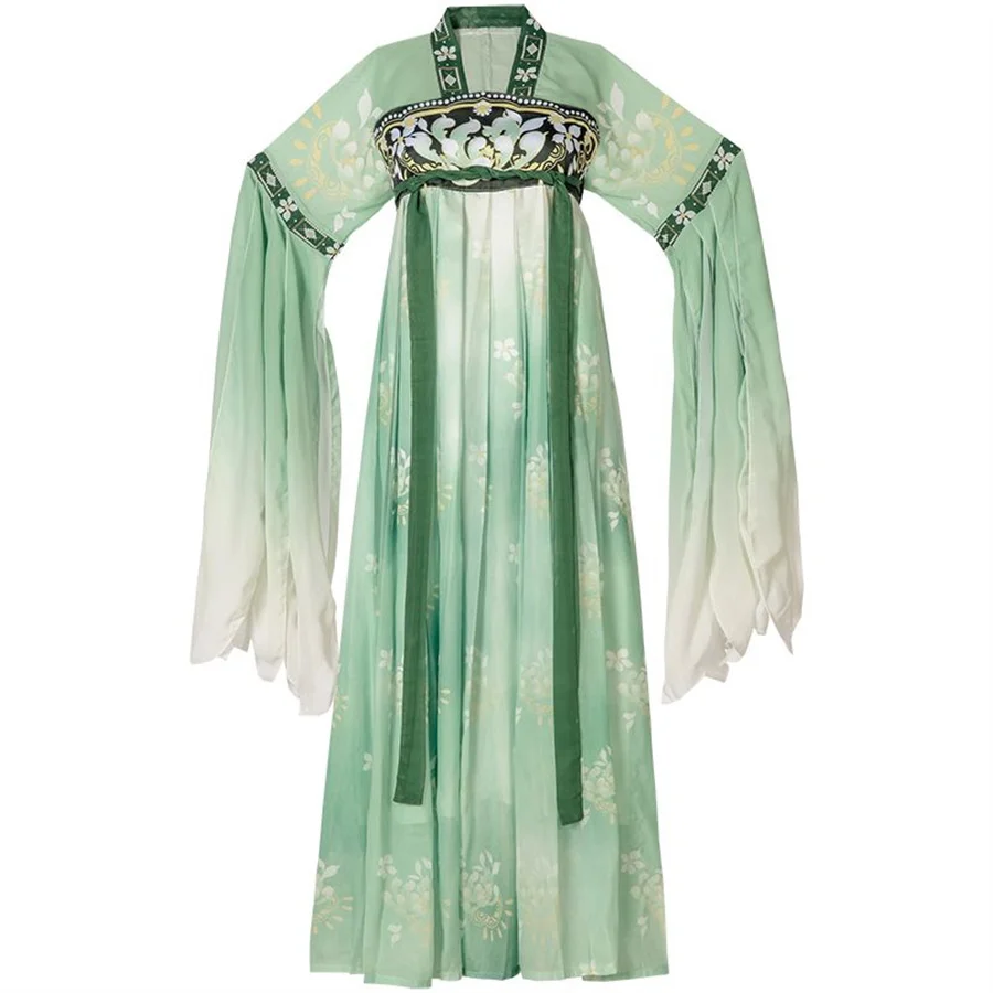 Gaun Hanfu Cina gaun Cosplay Halloween tradisional Vintage wanita gaun biru Hanfu gaun pesta ulang tahun dinasti Hanfu