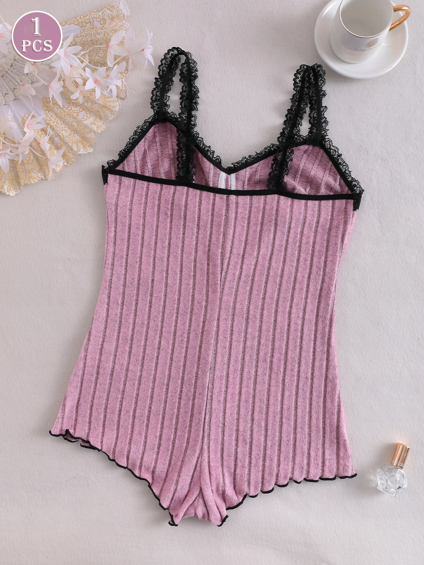 Women's casual sleeveless pajamas, comfortable loose-fitting one-piece sleepwea… - Image 4