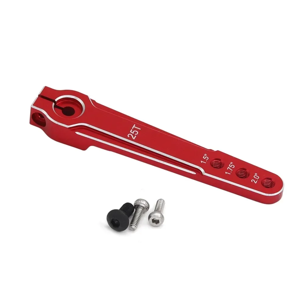 Braccio Servo in Alluminio 1.5'' 1.75'' 2.0 Pollici 25T Esteso con 3 Fori M3 per Auto RC SCX10 e Aeromodelli