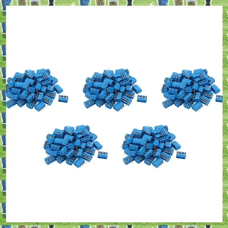 

FTS 500PCS Blue ABS KF301-3P 5.08Mm 3 Pin Connect Terminal Screw Terminal Connector