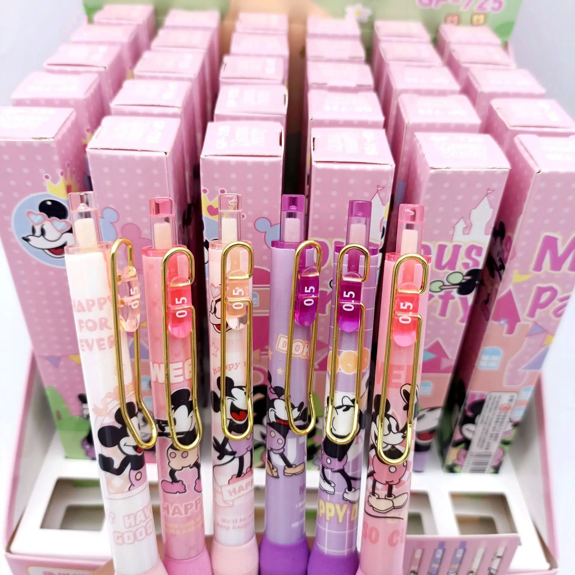 

Kawaii Mickey Fun Assembly Blind Box Pen - Children's Comfortable Long Grip Pose Mickey Picture Pressed Neutral Pen Wholesale