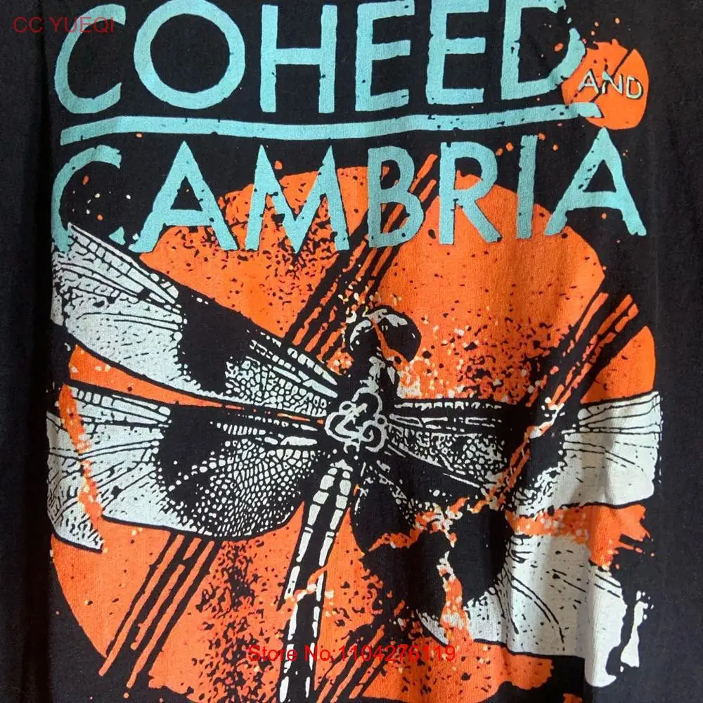 Coheed cambria large black graphic preowned T shirt long or short sleeves