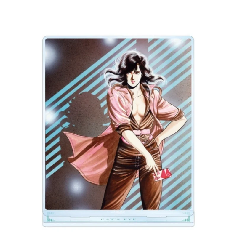 Comic Strip CAT'S EYE Hitomi Kisugi Rui Kisugi Ai Kisugi Rectangle Acrylic Stand Model Plate Keychains Desktop Ornament