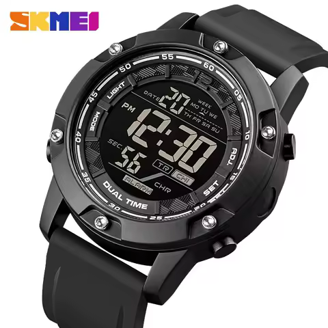 SKMEI 1762 Mens Digital Movement LED Light Countdown Wristwatch Clock relogio masculino 10Bar Waterproof Swimming Sport Watches