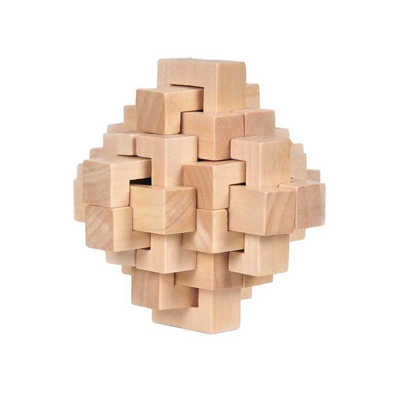 Luban Lock-Puzzle (vierundzwanzig Sperren) Hölzerne Denksportaufgaben für Erwachsene und Kinder. Entsperren Sie Interlock-Spiel IQ-Test Mind Challenge
