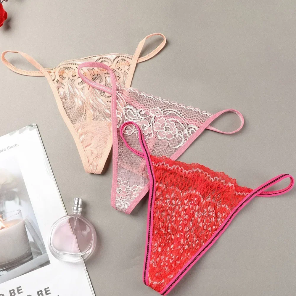 

Waist 56-74cm Panties Underwear Women 155-172cm Briefs Knickers Lace Nylon Thong/String V-string 1pc 1x Clothing