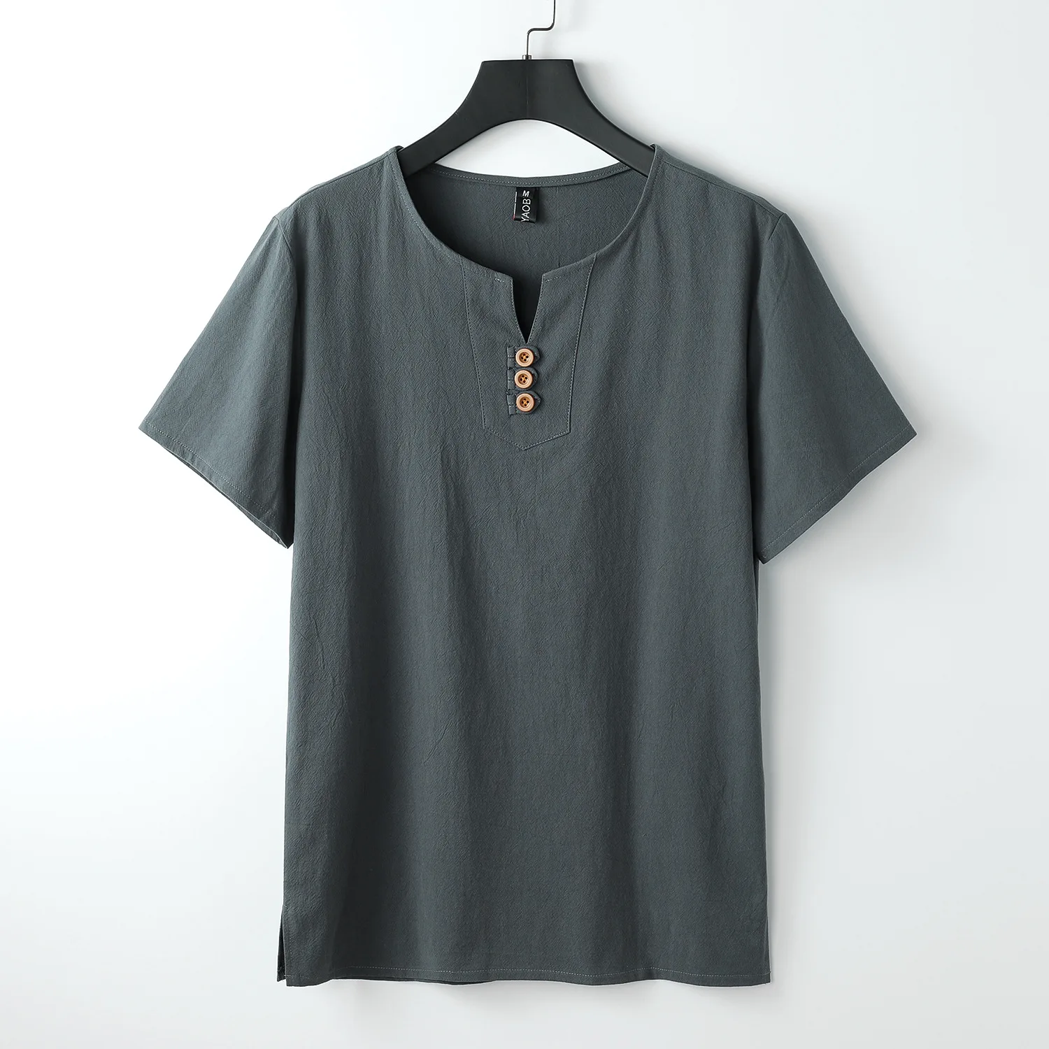 Männer T Shirts Plus Größe Große Übergroßen T Hemd Leinen Kurzarm T Hemd Männlichen Sommer Männer T-shirt Große größe 5XL 6XL 8XL 9XL