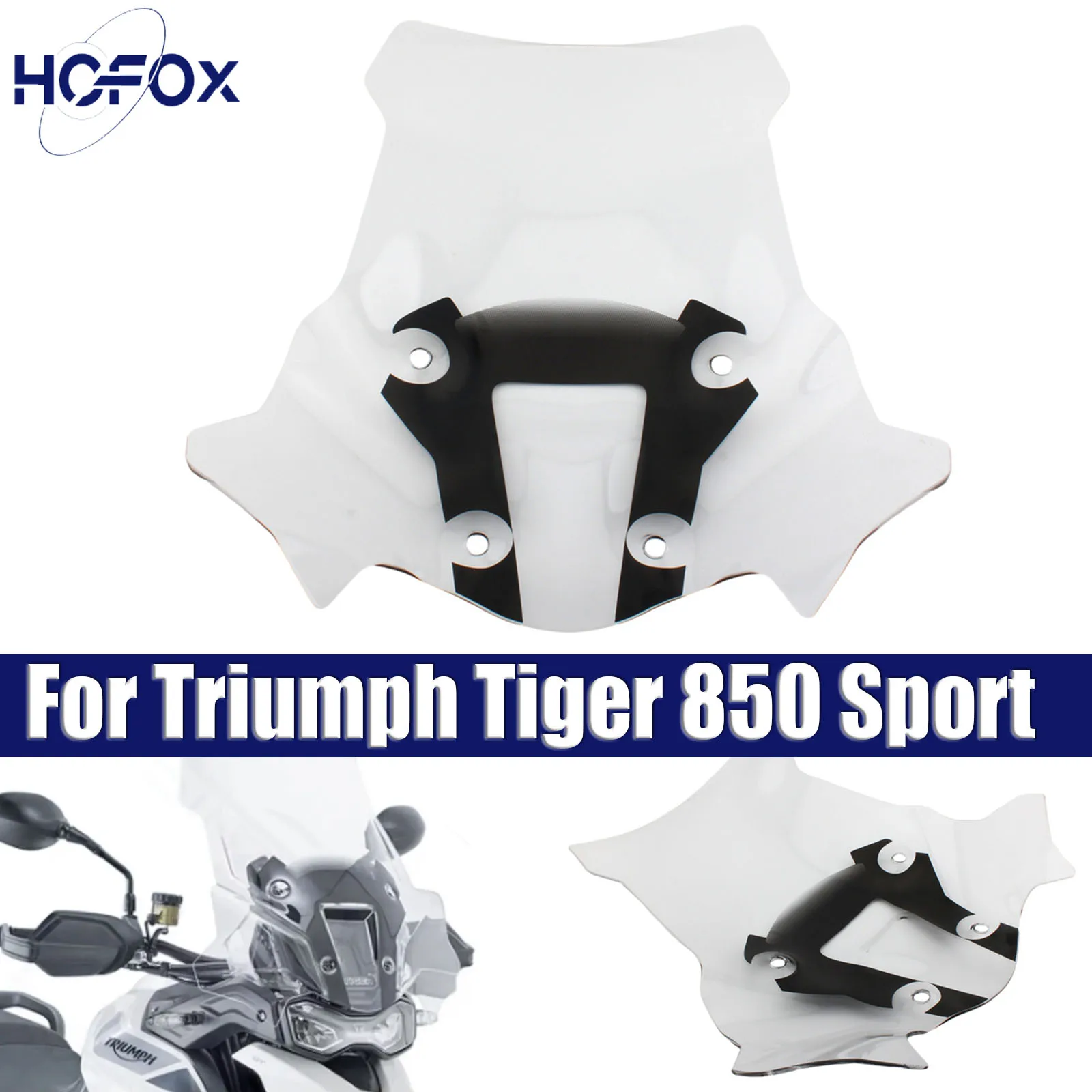 

For Triumph Tiger 850 Sport /900GT 2021-2023 Wind Deflectors Windshield Bracket Windscreen Protector Motorcycle Accessories