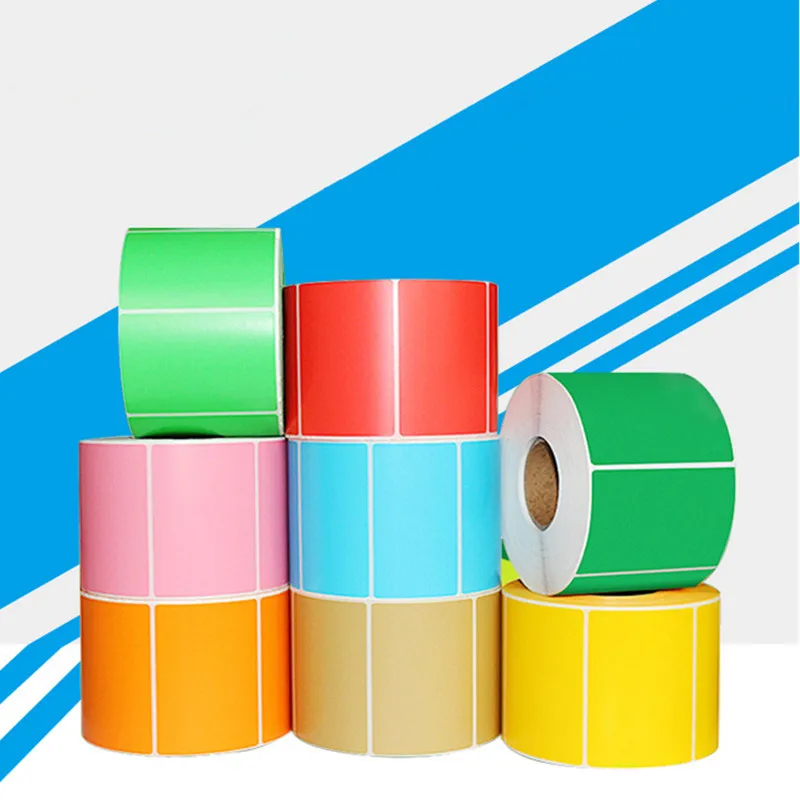 20-100mm width color thermal sticker red / yellow / Blue / Green / orange / Pink / Purple / Brown label waterproof and oil proof