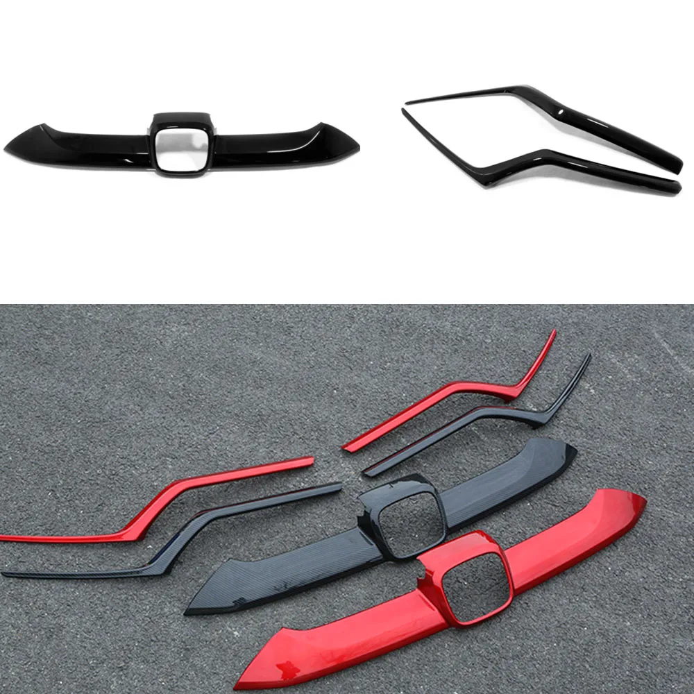 Front Middle Grille Covers for Honda CRV CR-V 2017-2020 2021-2022 Car Mark Logo Center Grid Racing Grills Accessories Decoration