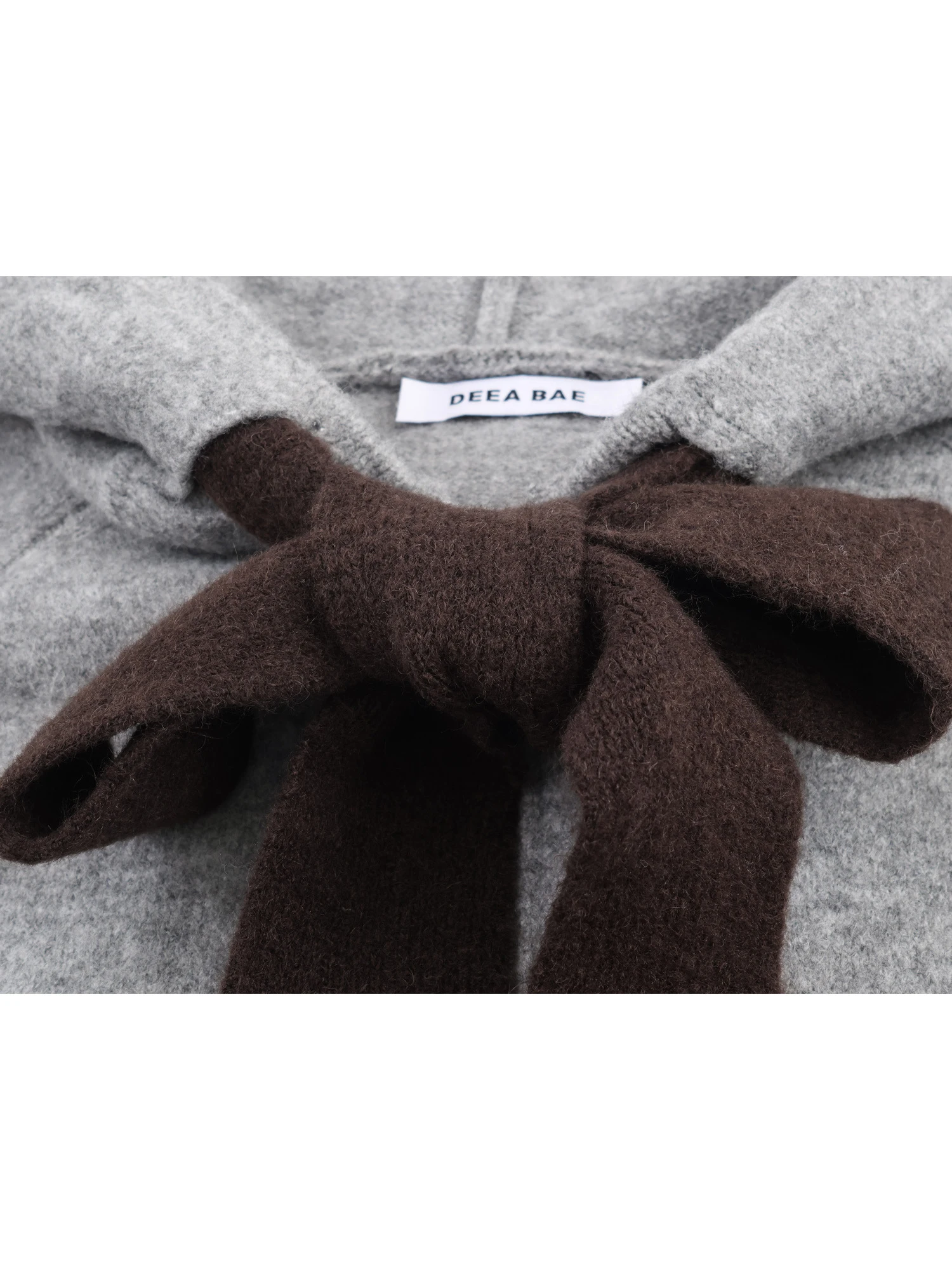 Dames grijze strik hoodie sweatshirt vintage bovenkleding esthetische herfst sweatshirt harajuku Y2k 2000s oversize hoodies topkleding