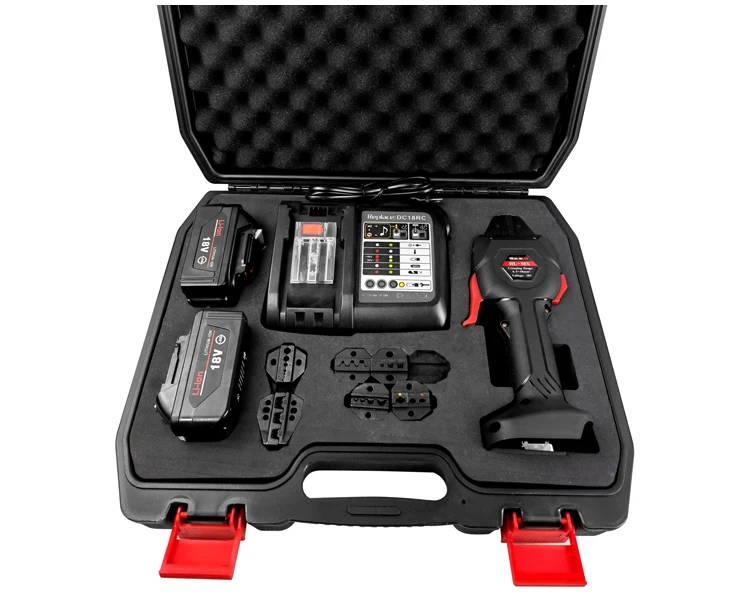 HEWLEE HL-50X Hydraulic Cordless Crimping Tool Battery Powered Cold Crimping Cable Pliers Electric Crimping Machine