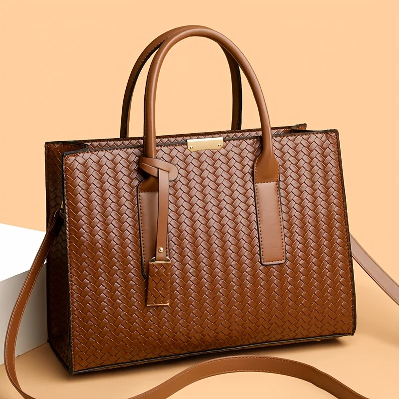 

Elegant Large Tote Bag for Women, Spacious Top-Handle Handbag with Removable Strap, Versatile Shoulder Bag