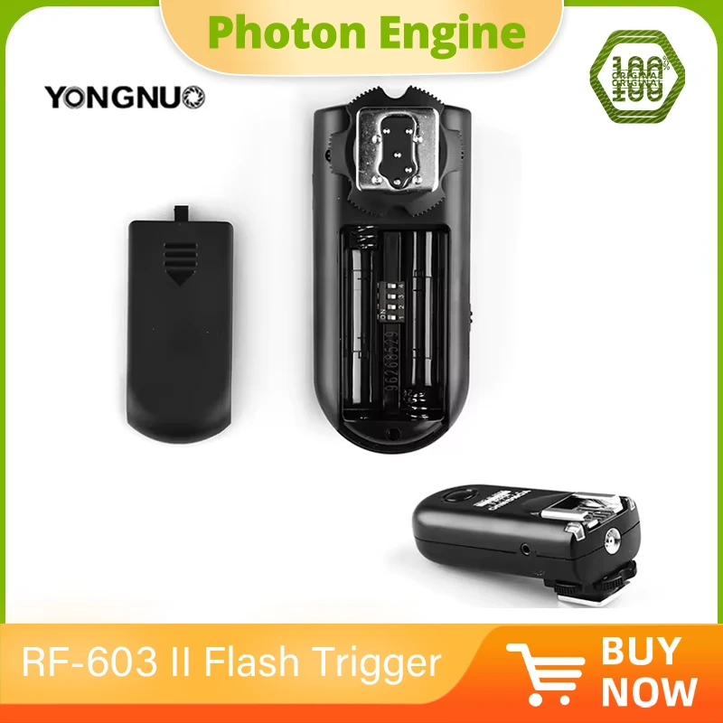 1PCS YONGNUO RF-603 II Flash Trigger Single Transceivers Set Shutter Release for Nikon RF-603 II