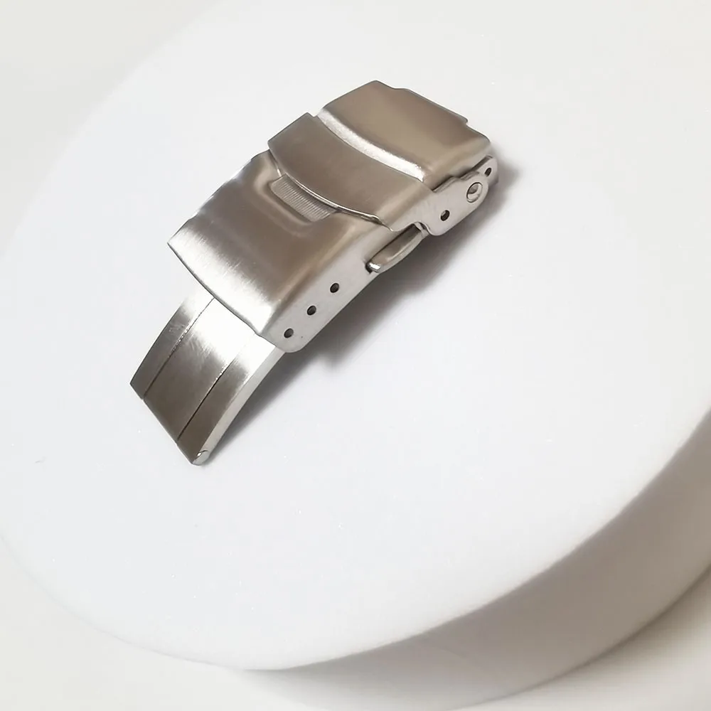 

316L Stainless Steel Silver 18mm 20mm 22mm 24mm Watch Buckle Folding Clasp Fit for SKX Dive Watch